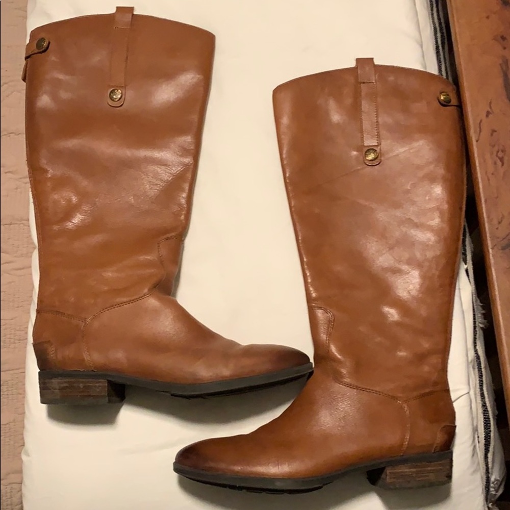 Sam Edelman Wide Calf Leather Riding Boots
